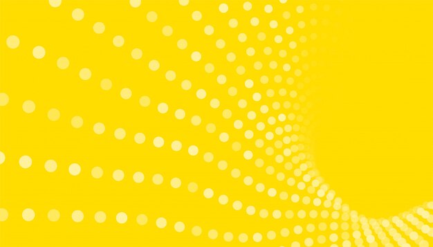 Amarillo con diseño de patrón de puntos circulares
