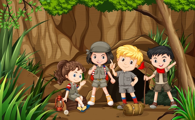 Amigos en una jungla