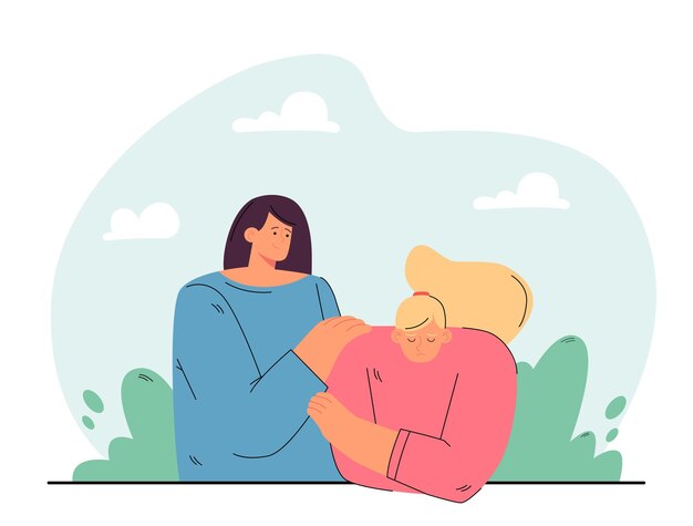 Amistad, ayuda, concepto de empatía
