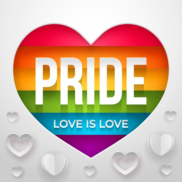El amor es amor concepto del día del orgullo