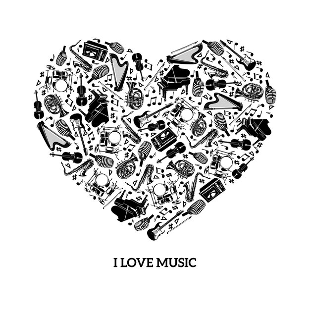 Amor musica concepto