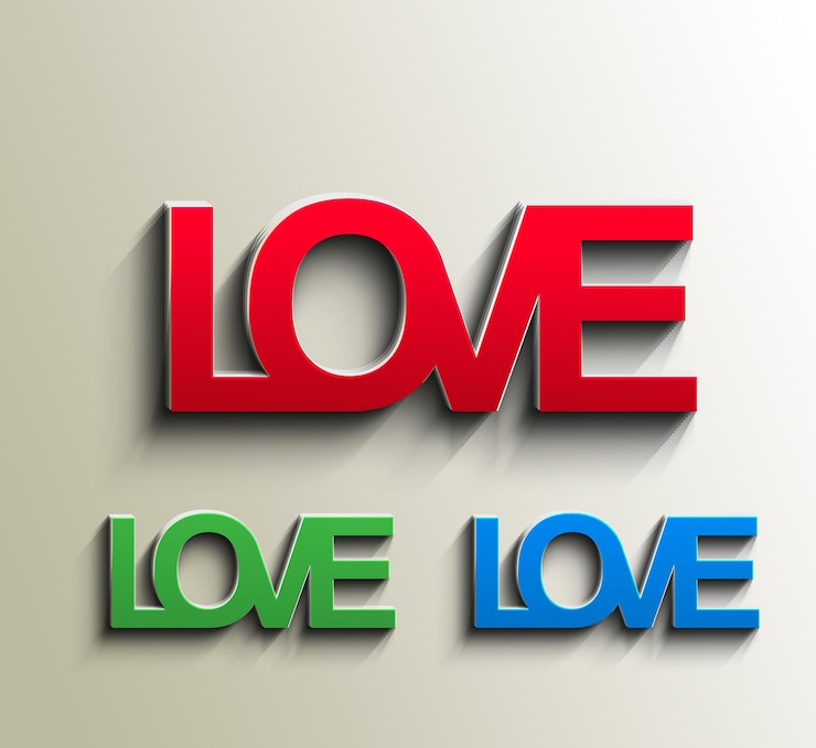 Vector gratuito amor texto fondo del día de san valentín, ilustración vectorial.