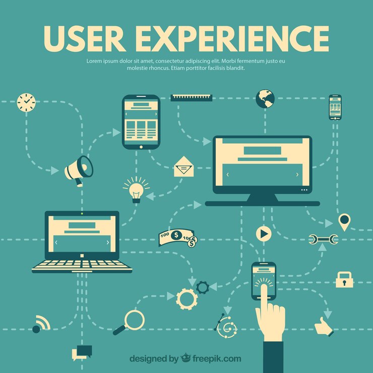 Vector gratuito añada elementos de experiencia de usuario e iconos