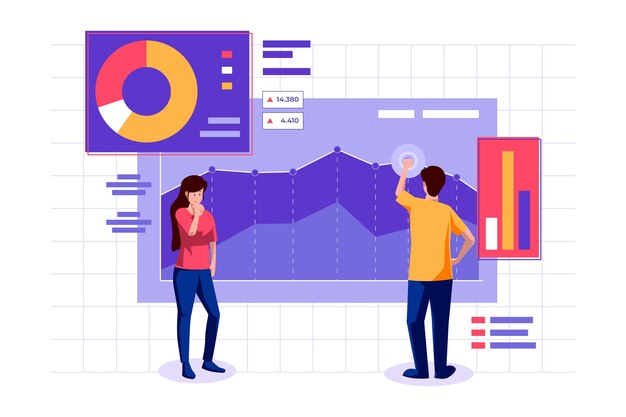 Análisis del mercado de valores con gráfico