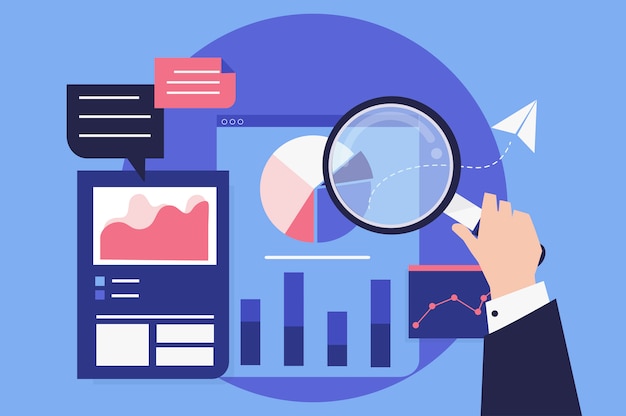 Análisis del rendimiento empresarial con gráficos.