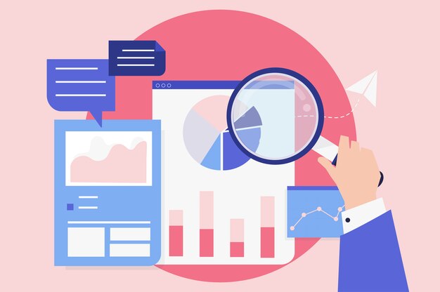 Análisis del rendimiento empresarial con gráficos.