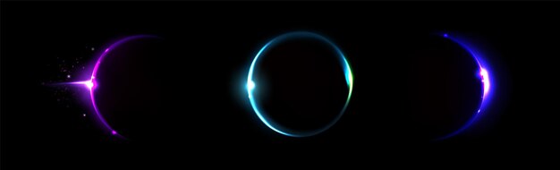 Anillos de eclipse solar o lunar establecidos