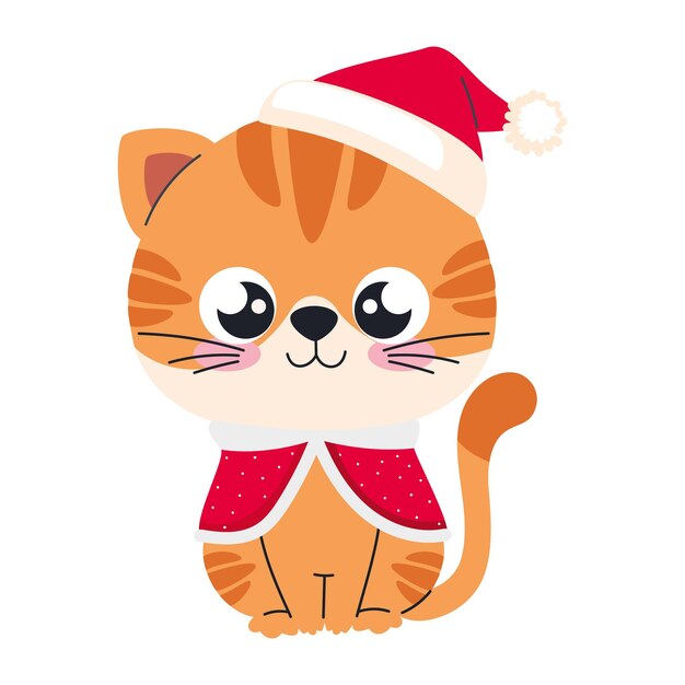 animado de gatos de Navidad con animales lindos