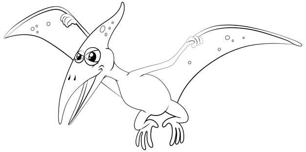 Animal de contorno para pterosaurio.