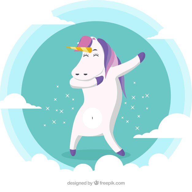 Animal divertido haciendo movimiento dabbing