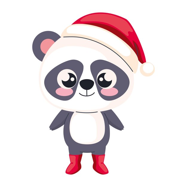 el animal de Navidad panda
