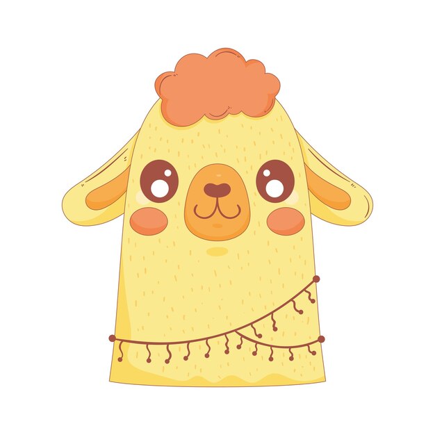 animal de la raza de las llamas
