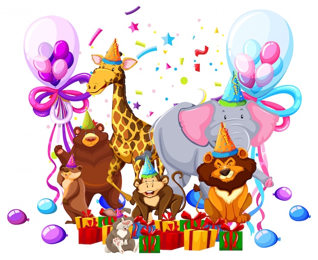Animal salvaje celebrar cumpleaños