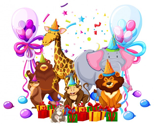 Animal salvaje celebrar cumpleaños