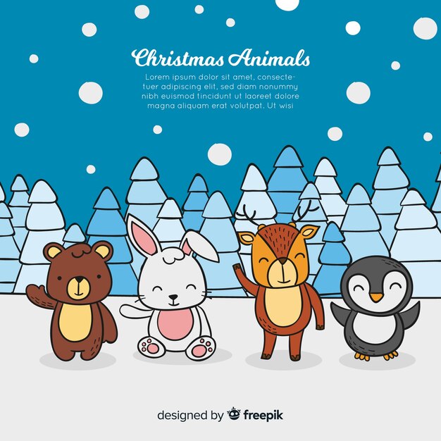 Animales en navidad