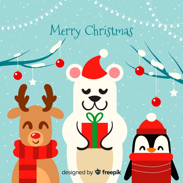 Animales en navidad