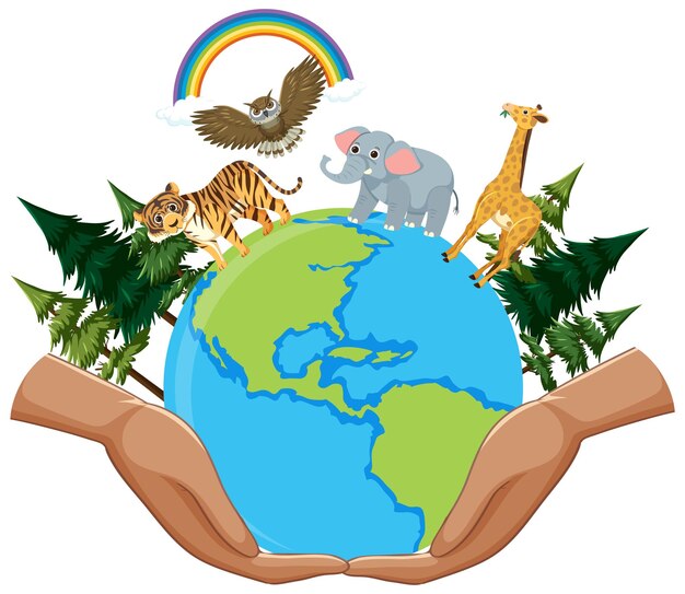 Animales salvajes de todo el mundo.
