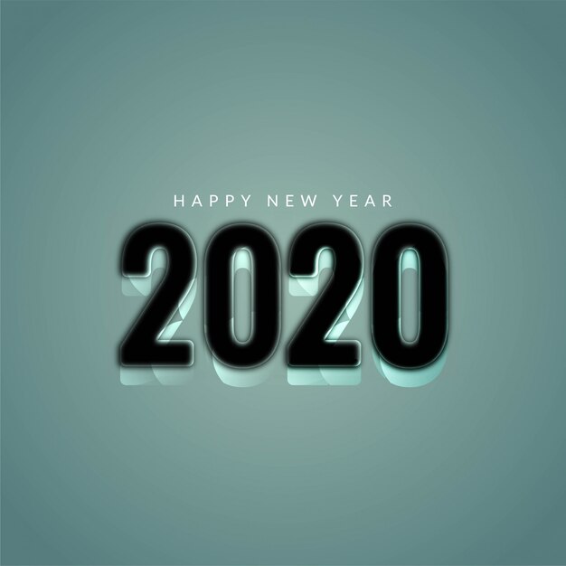 Año nuevo 2020 elegante fondo moderno