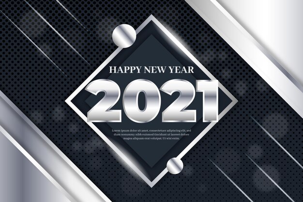 Año nuevo plateado 2021