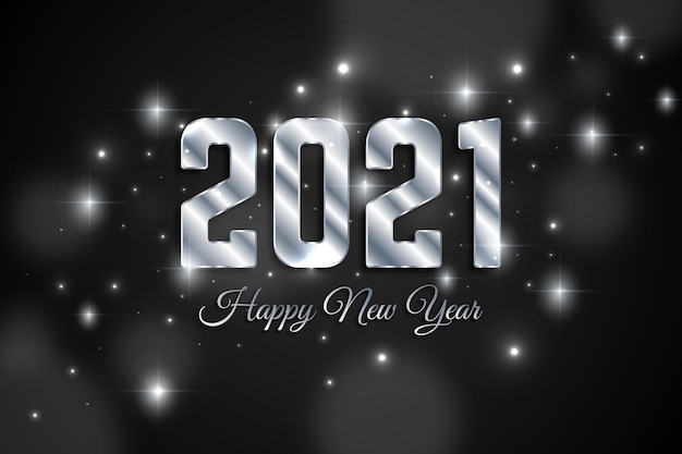 Año nuevo plateado 2021