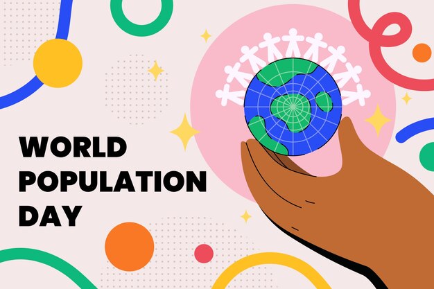 Antecedentes para la concientización del día mundial de la población.