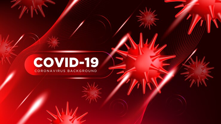 Vector gratuito antecedentes del coronavirus covid-19