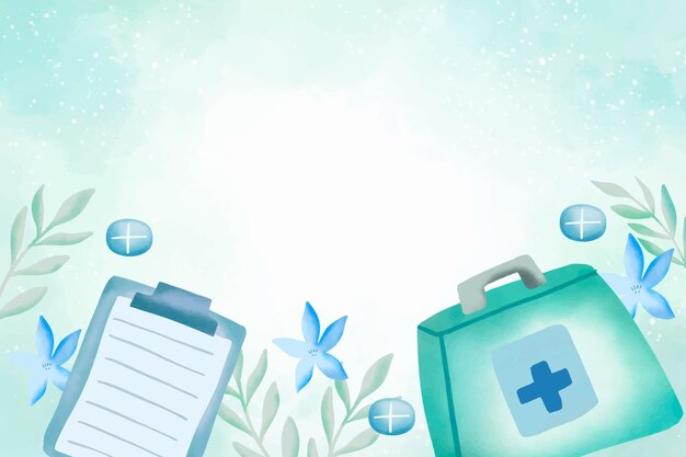 Antecedentes médicos de la acuarela