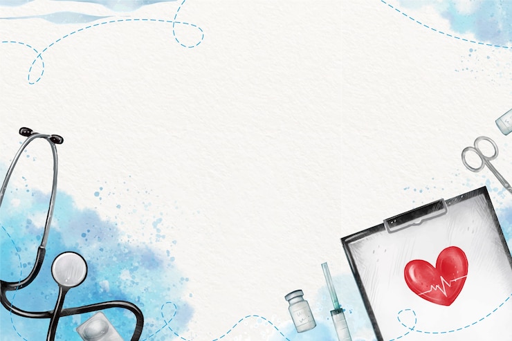 Vector gratuito antecedentes médicos de la acuarela