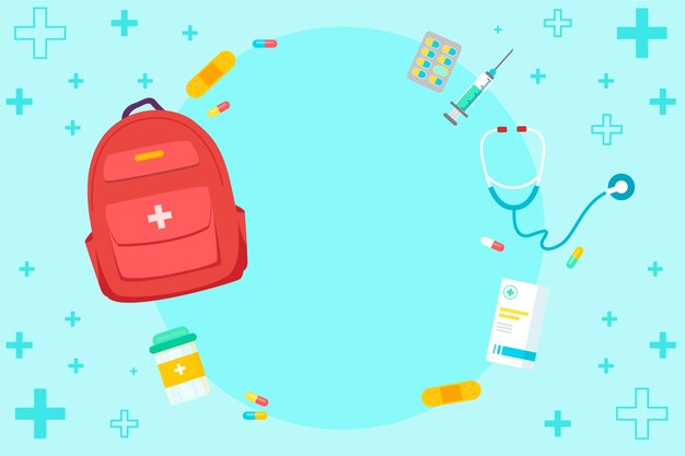antecedentes médicos dibujados a mano