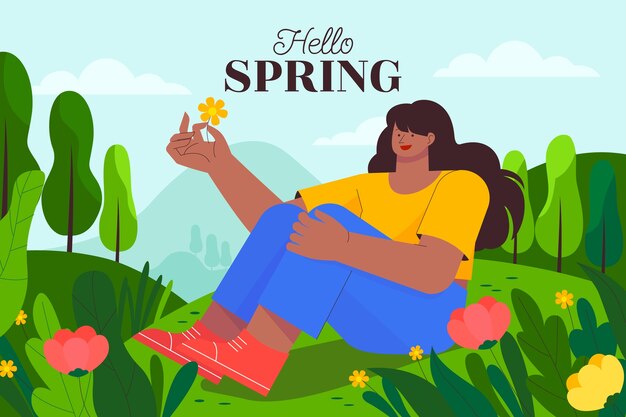 Antecedentes de primavera plana
