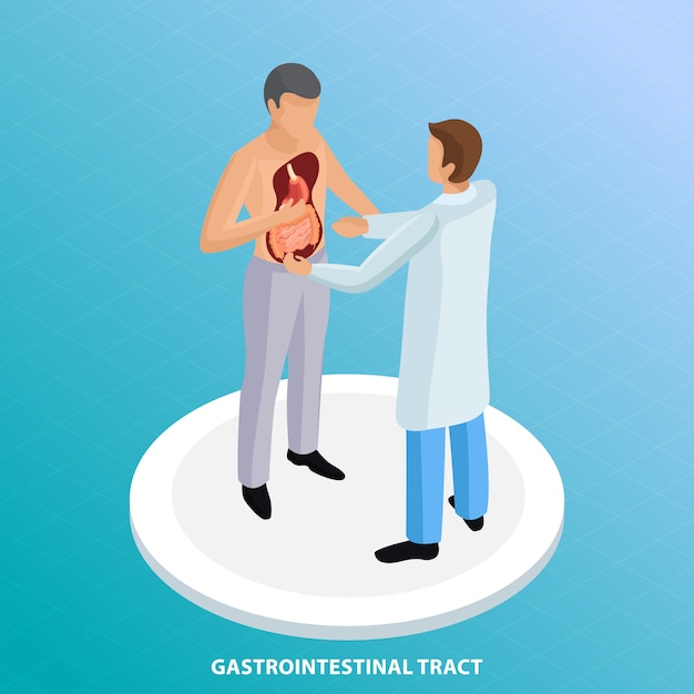 Vector gratuito antecedentes de la prueba del tracto digestivo