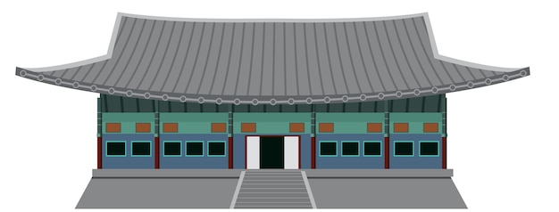 Antiguo edificio tradicional coreano
