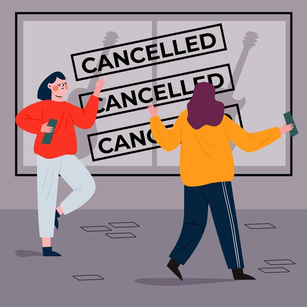 Anuncio de eventos cancelados