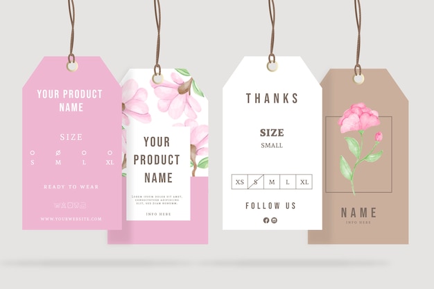 ▷ Mockup Etiqueta de Ropa 