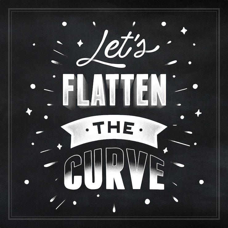 Vector gratuito aplanemos las letras de la curva.
