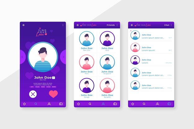 Aplicación de citas plataforma fácil de usar