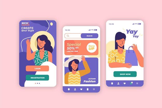 Aplicación de compras de moda