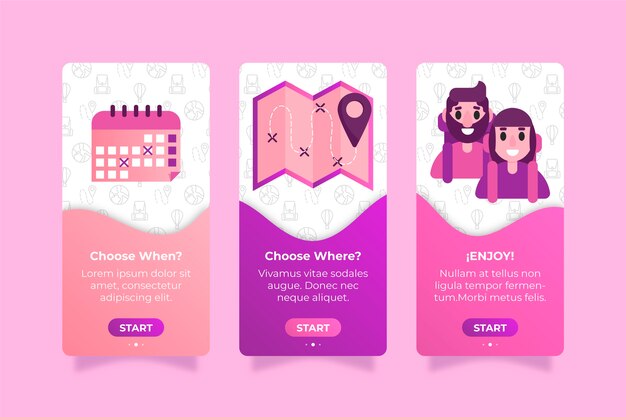 Aplicación de incorporación para el diseño de viaje