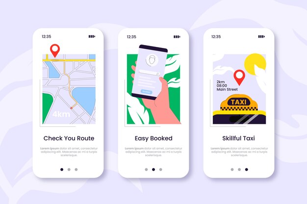 Aplicación de telefonía móvil servicio de taxi