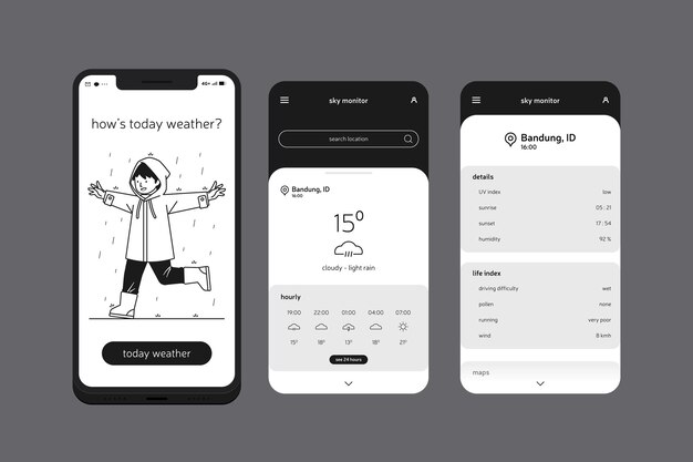 Aplicación para teléfono móvil Weather