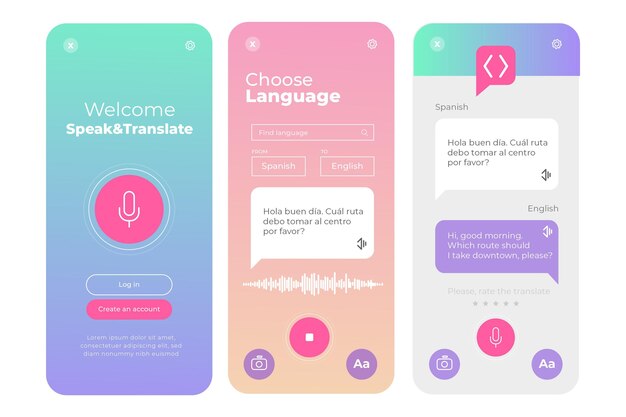 Aplicación de traductor de voz