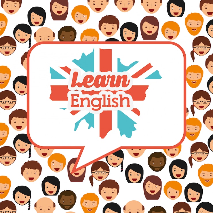 Vector gratuito aprende inglés diseño