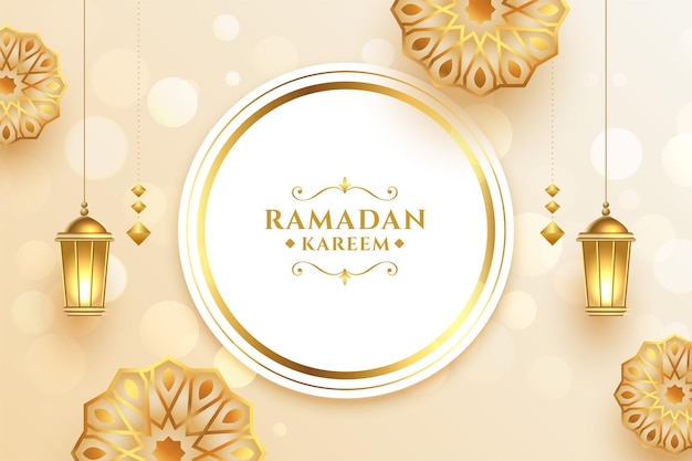 Arabesque ramadan kareem decorativo hermoso eid festival desea tarjeta