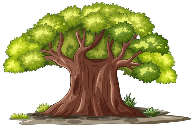 Árbol majestuoso con un follaje verde exuberante