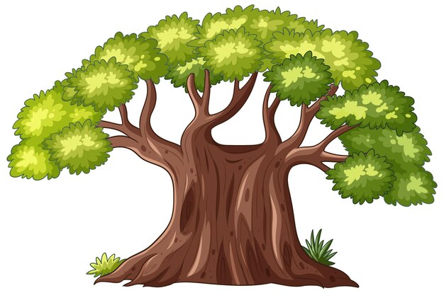 Árbol majestuoso con un follaje verde exuberante