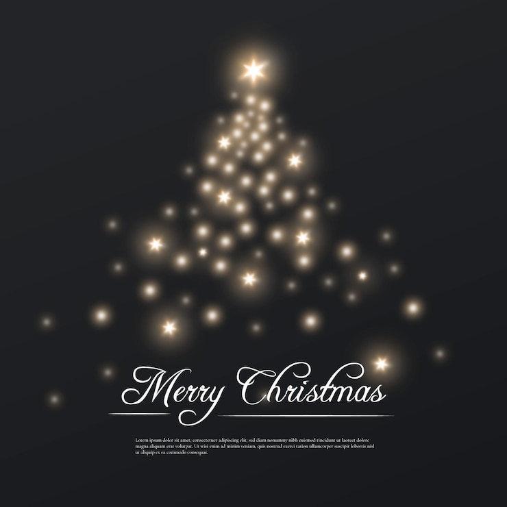 Vector gratuito árbol de navidad abstracto