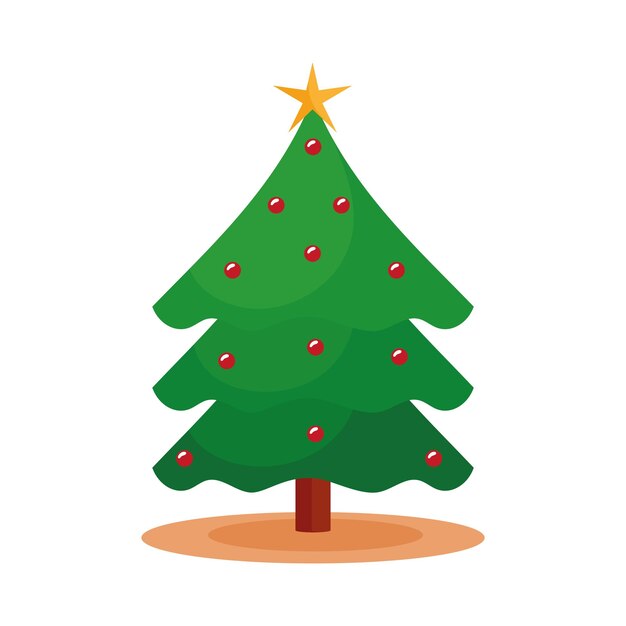 árbol de navidad y bolas