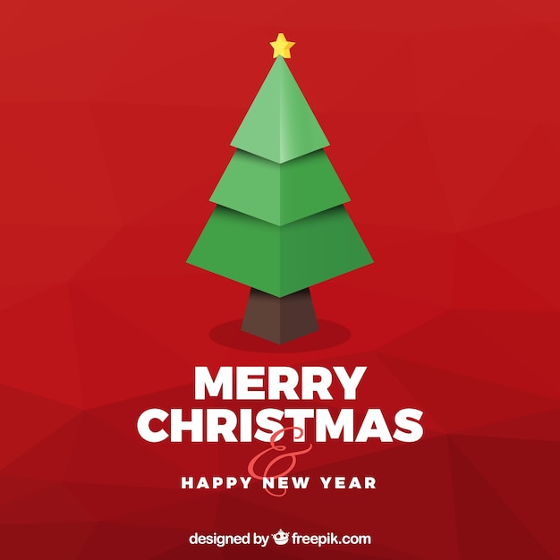 Árbol de navidad geométrico