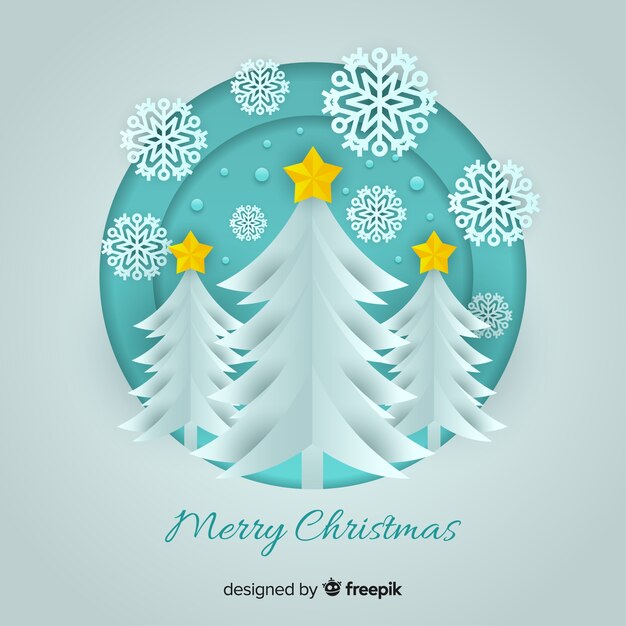 Árbol de navidad en papel