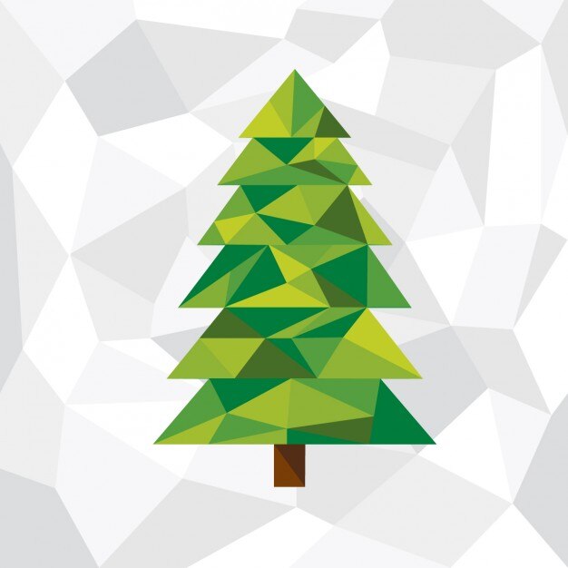 Árbol de navidad poligonal